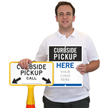 Custom Curbside Pickup Here Sign