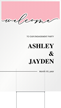Custom Engagement Party Sign Add Names Month Year