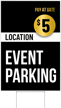 Custom Event Parking Sign Add Location And Price