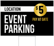 Custom Event Parking Yard Sign Add Location And Price