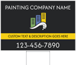 Custom Horizontal Add Company Name Text Mobile Number