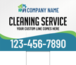Custom Horizontal Cleaning Service Add Name Text Number