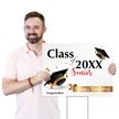 Custom Horizontal Happy Graduation Senior Yard Sign