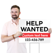 Custom Horizontal Help Wanted Yard Sign