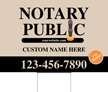 Custom Horizontal Notary Public Add Name Website Number