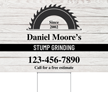 Custom Horizontal Stump Grinding Add Company Name Number