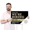 Custom Horizontal We Are Hiring Add Your Text Yard Sign