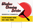 Custom Horizontal Window Cleaning Add Name Number