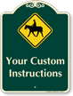 Custom Horse Safety Instructions Signature Sign