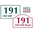 Custom House Number And Street Name Address Sign