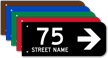 Custom Street Number And Name Arrow Sign