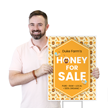 Custom Pure Raw Local Organic Honey Sign Add Your Name