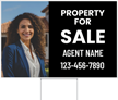 Custom Real Estate Yard Sign Add Agent Name And Image