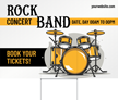 Custom Rock Concert Band Ticket Booking Event Yard Sign