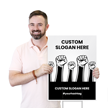 Custom Vertical Activism Yard Sign With Graphic