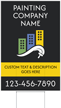Custom Vertical Add Company Name Text Mobile Number