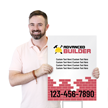 Custom Vertical Advanced Builder Add Text Contact Number