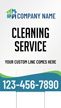 Custom Vertical Cleaning Service Add Name Text Number