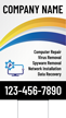 Custom Vertical Computer Service Add Name Number