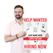 Custom Vertical Hiring Now Apply Within Yard Sign