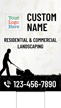 Custom Vertical Landscaping Logo Add Name Contact Number