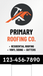 Custom Vertical Roofing Service Add Company Name Number