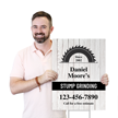 Custom Vertical Stump Grinding Add Company Name Number