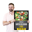 Custom Vertical Super Delicious Restaurant Food Yard Sign
