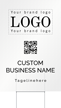 Custom Vertical Upload Logo Add Name Tag Line Here
