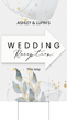 Custom Wedding Reception Sign Add Names With Arrow