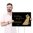 Custom Wedding Reception Yard Sign Add Your Names