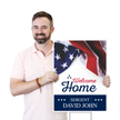 Custom Welcome Home Yard Sign Add Name