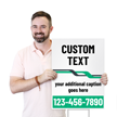 Custom Yard Sign Add Your Text And Contact Information