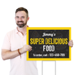 Custom Yard Sign With Restaurant Name And Number