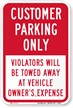 Reserved Parking Sign