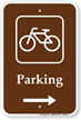 Parking Bike Bicycle Right Arrow Sign