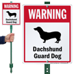 Warning Dog Breed LawnBoss® Sign & Stake Kit