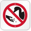 Do Not Feed Ducks Symbol Sign