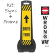 Drive Thru Lotboss Portable Sign Kit With Arrow