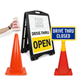 Drive Thru Open Closed Sign