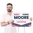 Elect Add Name And Position Custom Vote Yard Sign