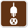 Electric Hookup Campground Sign