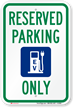 EV Reserved Parking Sign