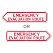 Emergency Evacuation Route Sign