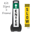 Enter and Slow Lotboss Portable Sign Kit