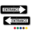 Entrance Directional Parking Sign