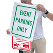 Event Parking Only Temporary Sign Cover