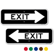 Exit Directional Parking Sign