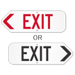 Exit Sign With Arrow