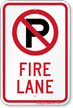 Fire Lane Sign (no parking symbol)